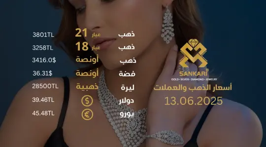 سعر الذهب اليوم في تركيا بتاريخ 2025-06-13 تحديثات دقيقة حول أسعار الذهب
