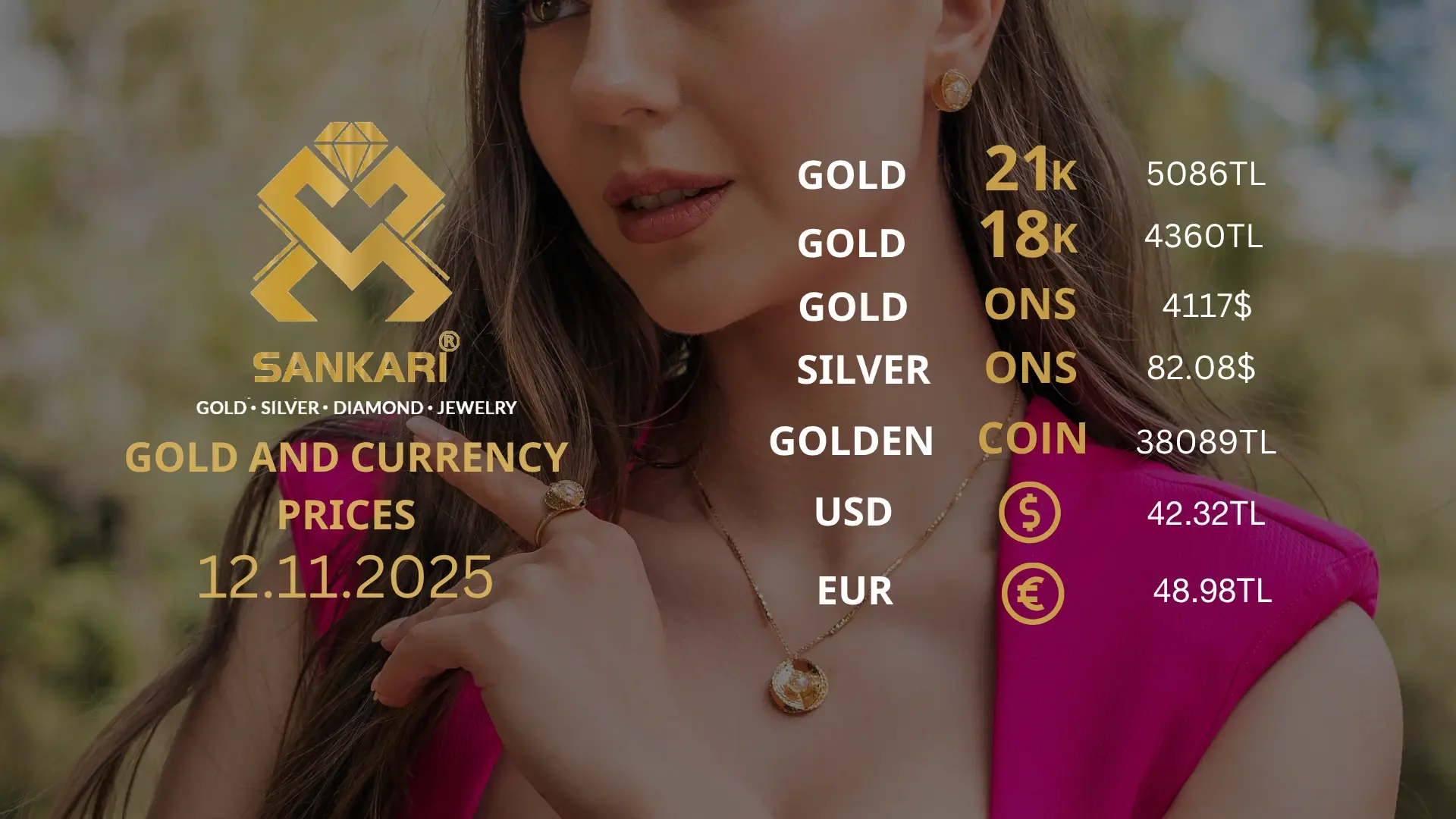 Gold Price Today in Turkey, Wednesday 12 November 2025 – Latest Gold & Currency Updates