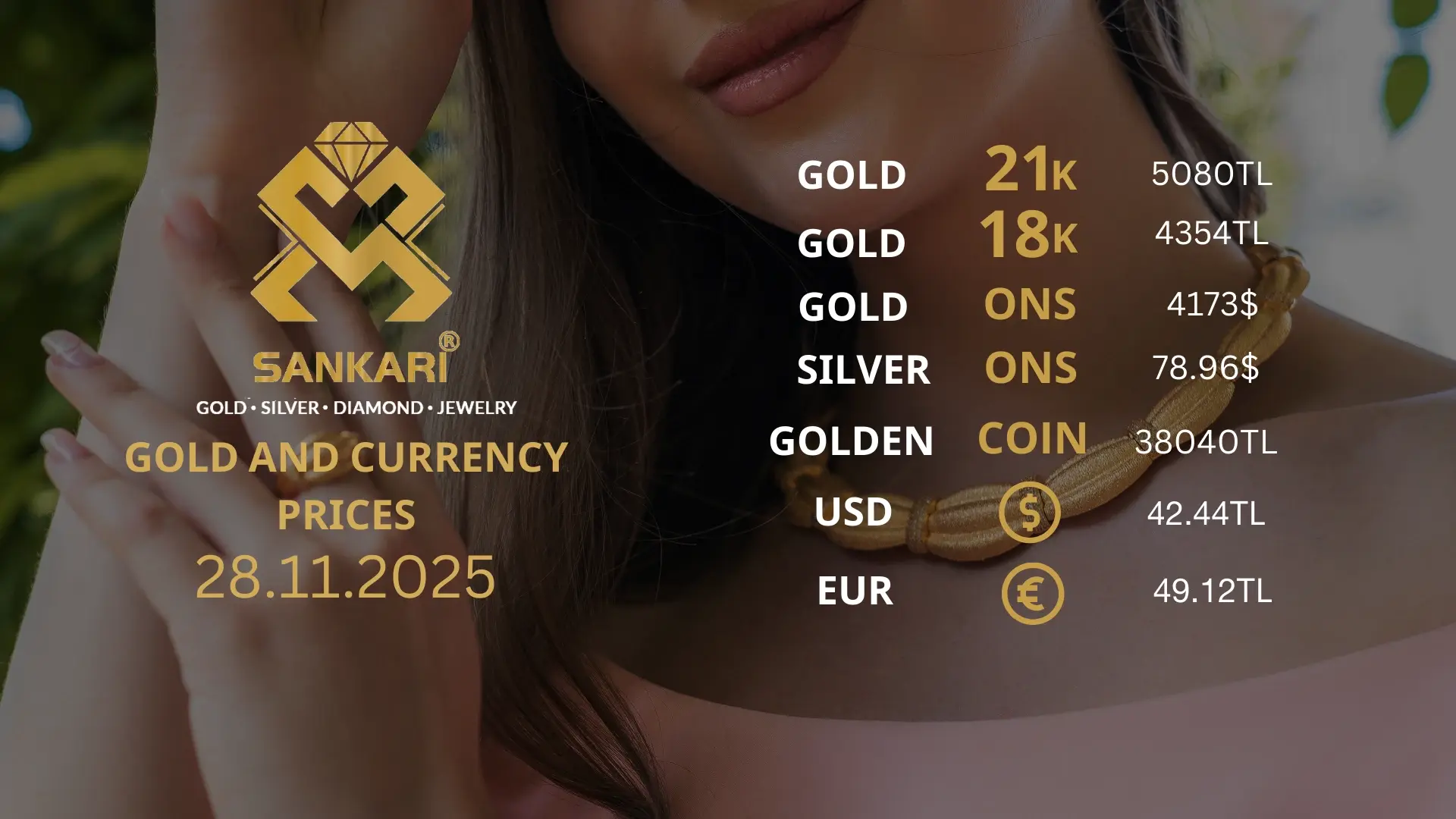 Gold Price Today in Turkey, Friday 28 November 2025 – Latest Gold & Currency Updates