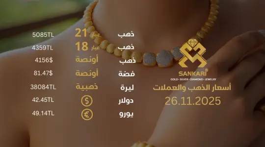 سعر الذهب اليوم في تركيا بتاريخ 2025-11-26 تحديثات دقيقة حول أسعار الذهب