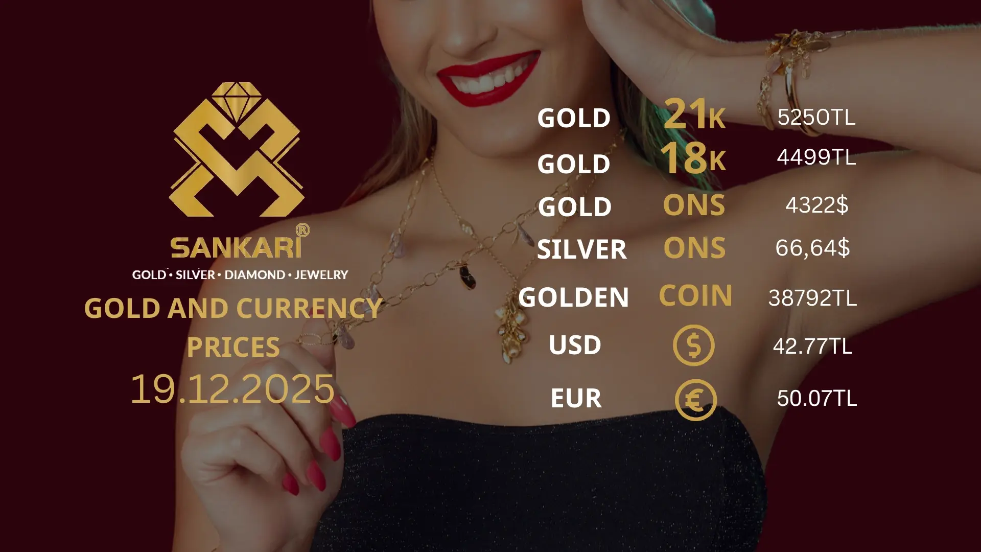Gold Price Today in Turkey, Friday 19 December 2025 – Latest Gold & Currency Updates