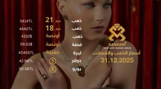 سعر الذهب اليوم في تركيا بتاريخ 2025-12-31 تحديثات دقيقة حول أسعار الذهب