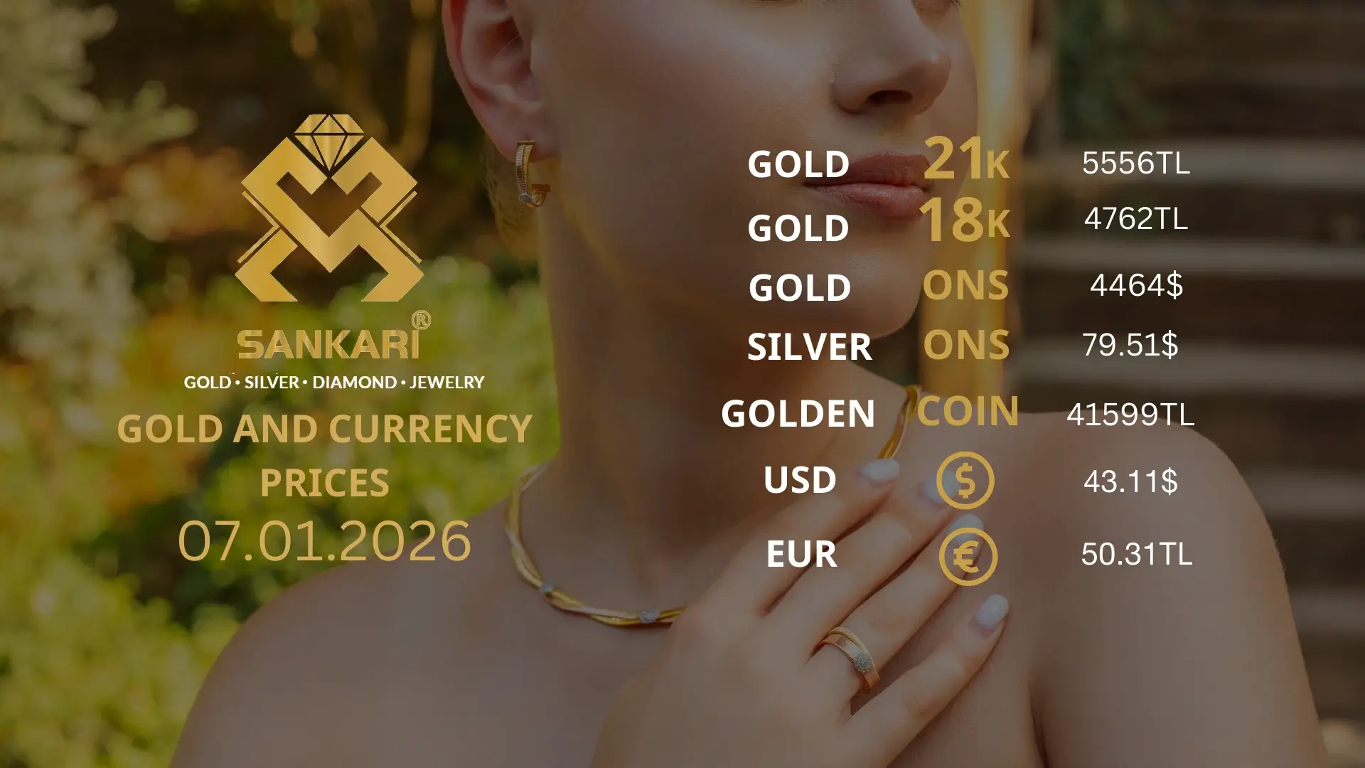 Gold Price Today in Turkey, Wednesday 07 January 2026 – Latest Gold & Currency Updates