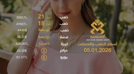 سعر الذهب اليوم في تركيا بتاريخ 2026-01-05 تحديثات دقيقة حول أسعار الذهب