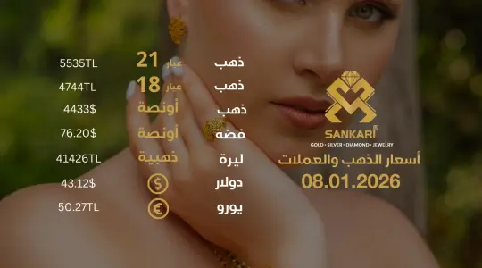 سعر الذهب اليوم في تركيا بتاريخ 2026-01-08 تحديثات دقيقة حول أسعار الذهب