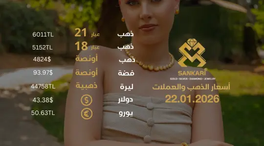 سعر الذهب اليوم في تركيا بتاريخ 2026-01-22 تحديثات دقيقة حول أسعار الذهب