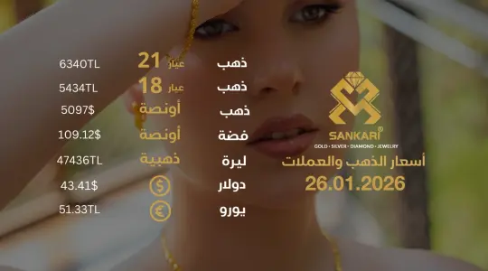 سعر الذهب اليوم في تركيا بتاريخ 2026-01-26 تحديثات دقيقة حول أسعار الذهب