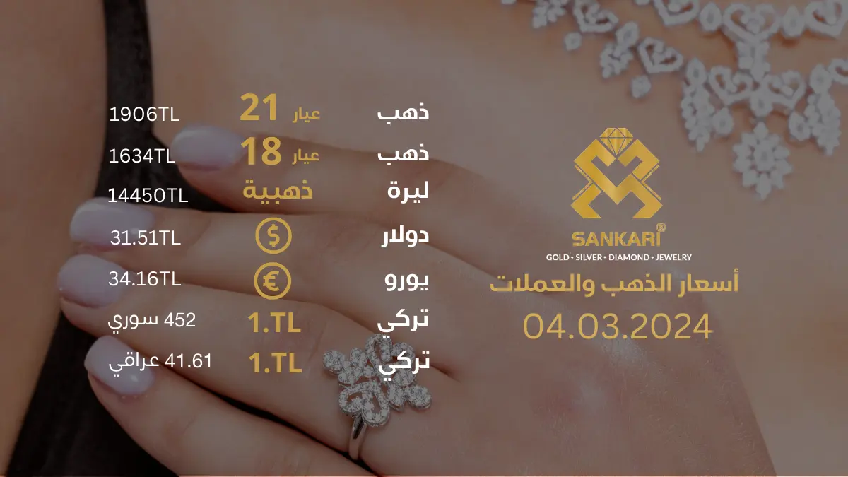 سعر الليرة الذهب في تركيا الاثنين 04-03-2025 - سعر الليرة التركية