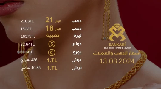سعر الذهب في تركيا الاربعاء 13-03-2025 - سعر الذهب اليوم