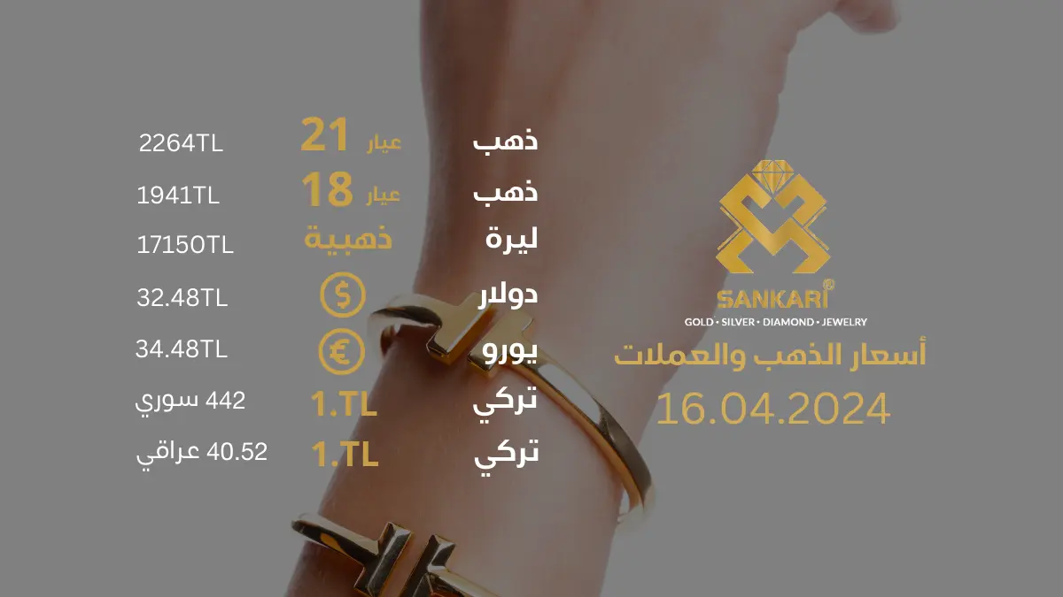 سعر غرام الذهب اليوم الثلاثاء 16-04-2025