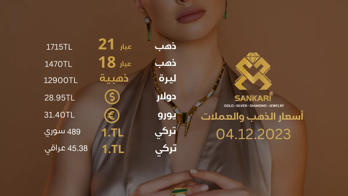 سعر غرام الذهب يوم الاثنين 04-12-2025
