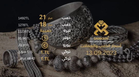 سعر غرام الذهب اليوم الاربعاء 13-09-2025 - سعر الليرة اليوم